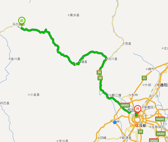 马尔康到成都的班车经过那些地方 马尔康到成都的班车经过那些地方