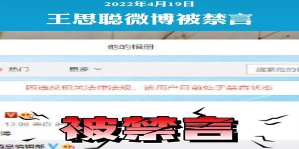 王思聪微博账号被禁言，到底是什么原因？