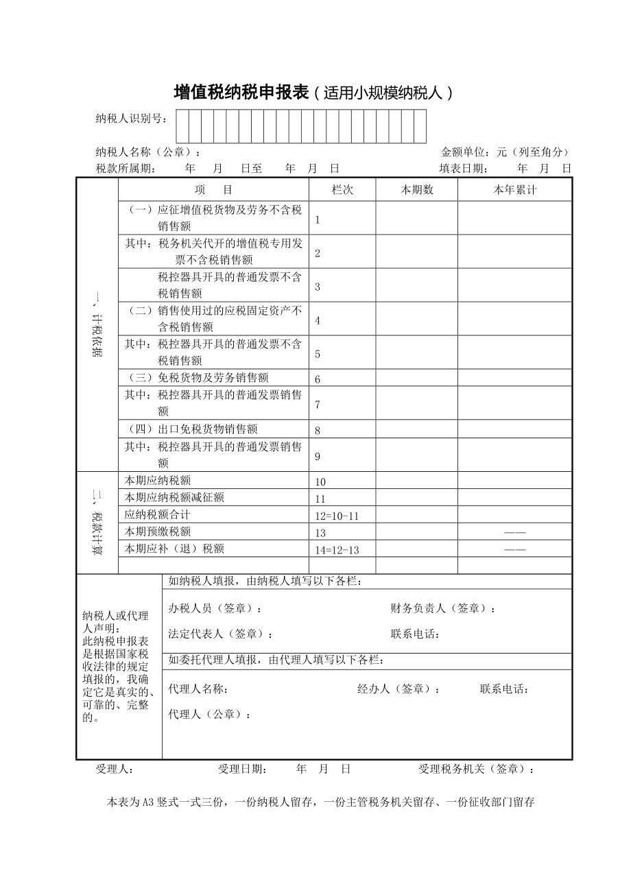 增值税小规模纳税人的税率 增值税小规模纳税人税率_小规模纳人的增值税征收率为_纳税规模怎么填写
