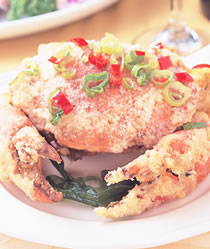 香酥菜 盐酥菜蟳做法