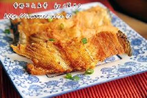 香酥菜 香酥三文鱼骨做法
