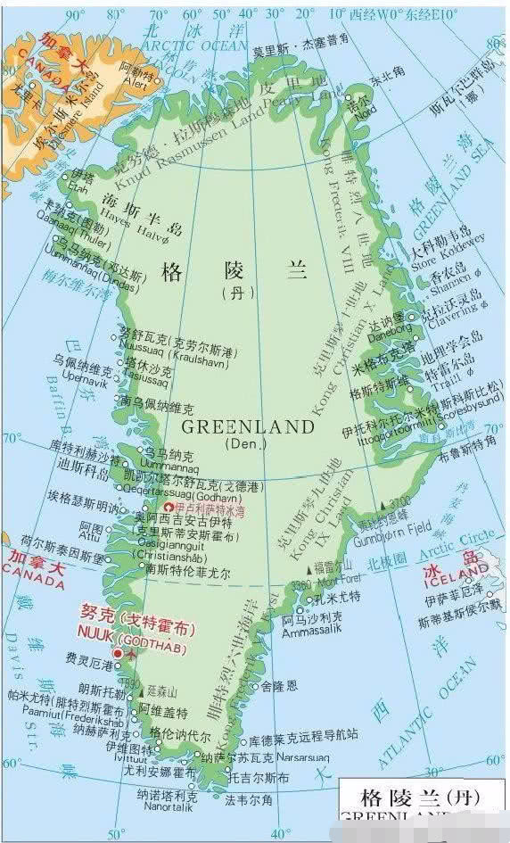 世界第一大岛格林兰岛，为何不计入丹麦领土面积？